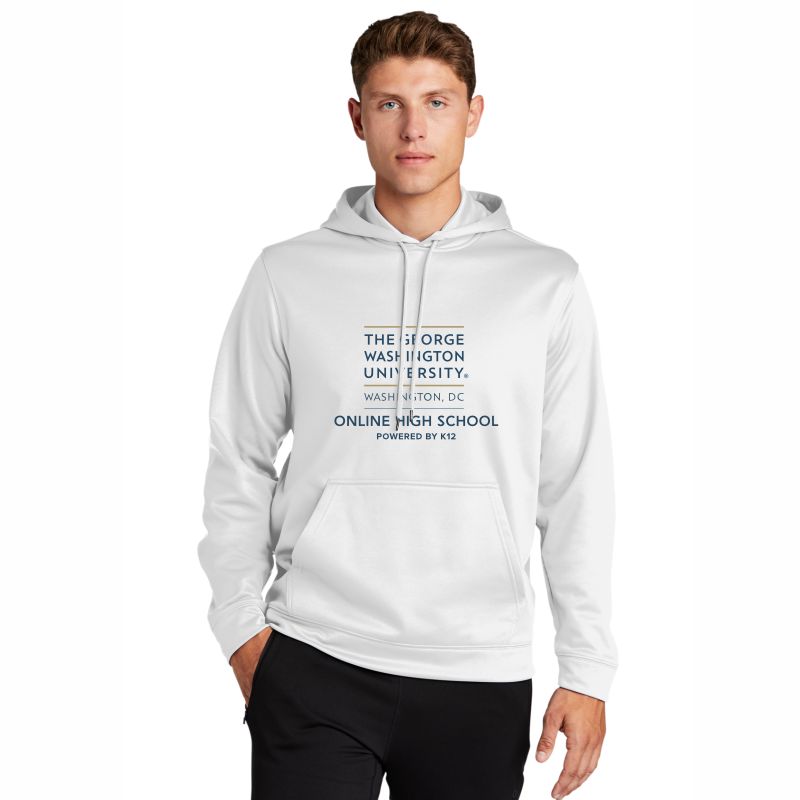 GWUOHS LOGO PERFORMANCE HOODED SWEATSHIRT