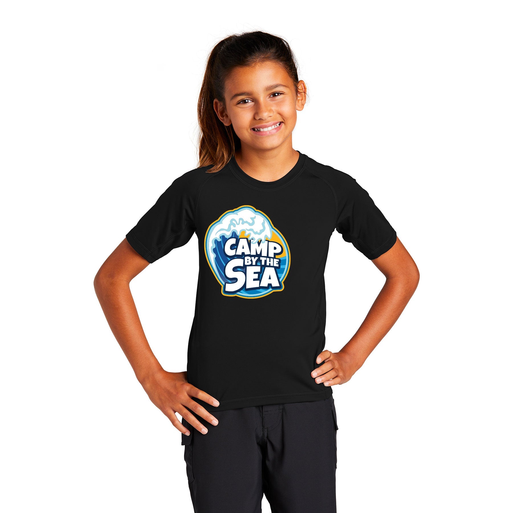 Camp By The Sea Rashguard Tee