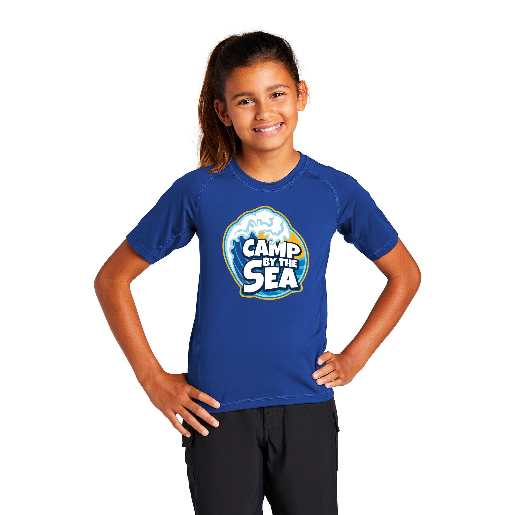 Camp By The Sea Rashguard Tee