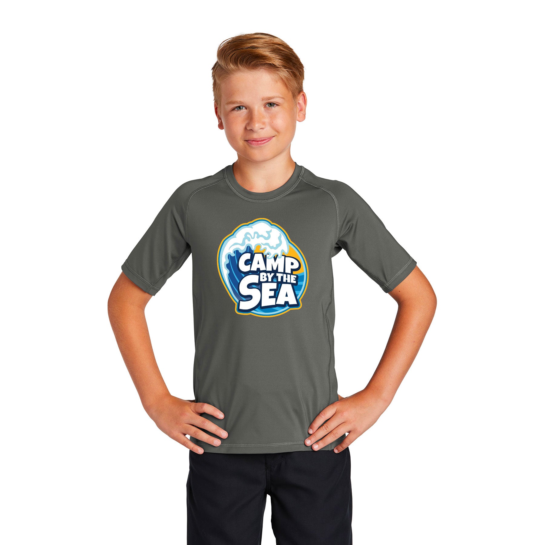 CAMP BY THE SEA RASHGUARD TEE