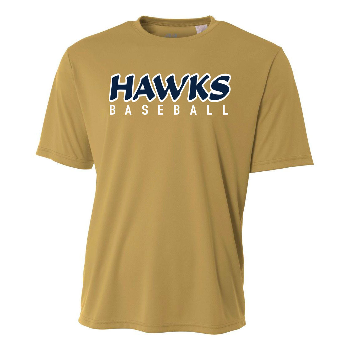 HAWKS LOGO UNISEX PERFORMANCE SHORT SLEEVE TEE