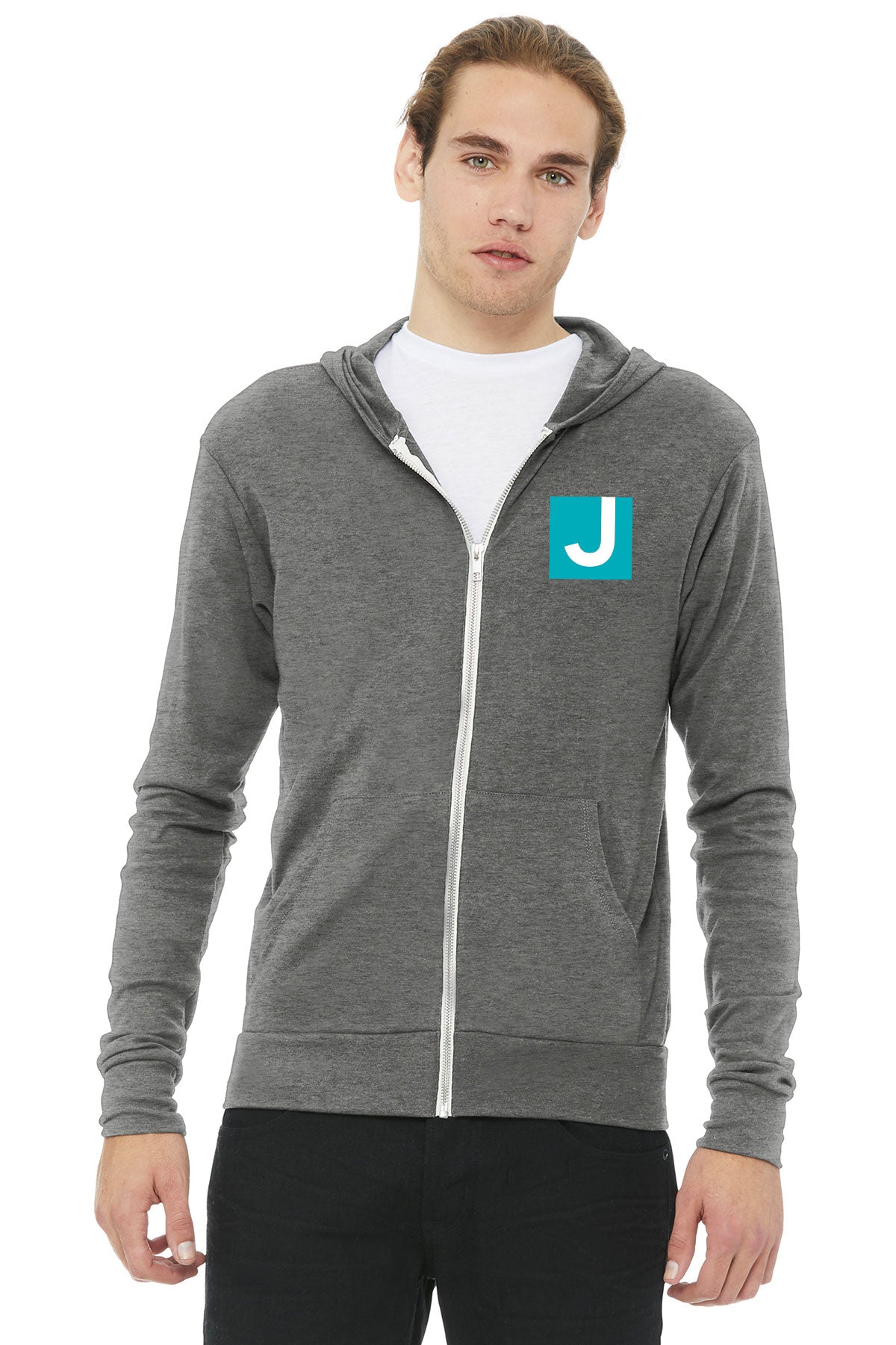 JCC UNISEX FULL ZIP SWEATSHIRT - FRONT BACK