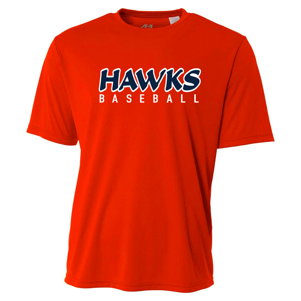 HAWKS BASEBALL TECH PLAYER'S JERSEY TEE - ORANGE