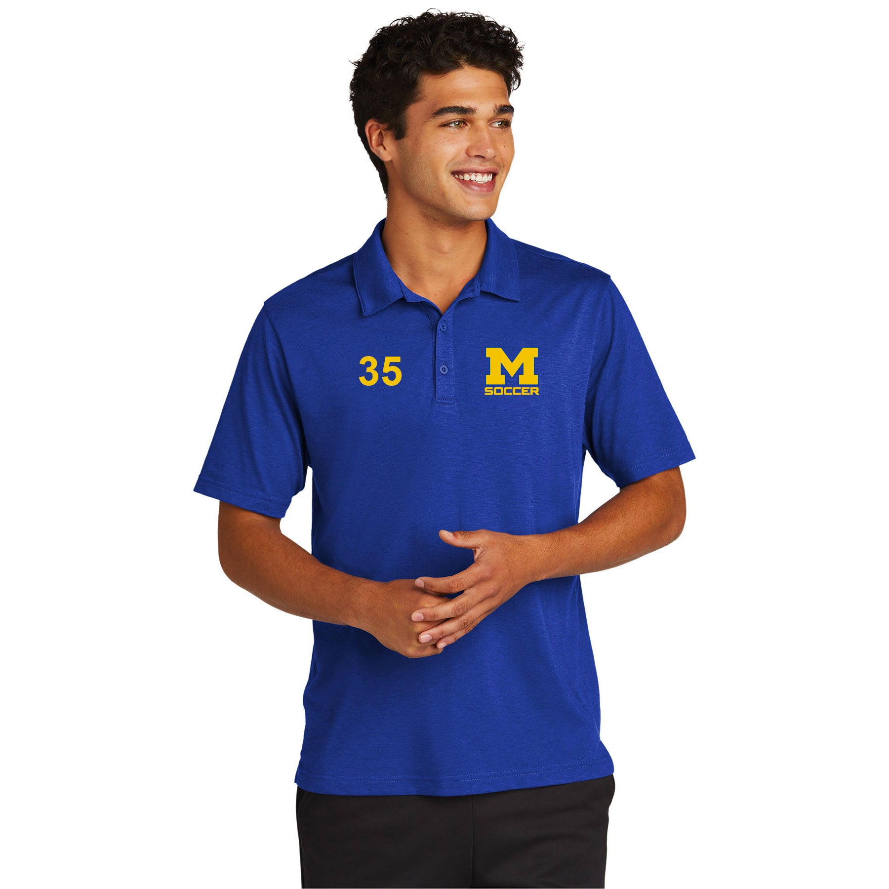 MIRA MESA SOCCER MEN'S POLO - EMBROIDERED