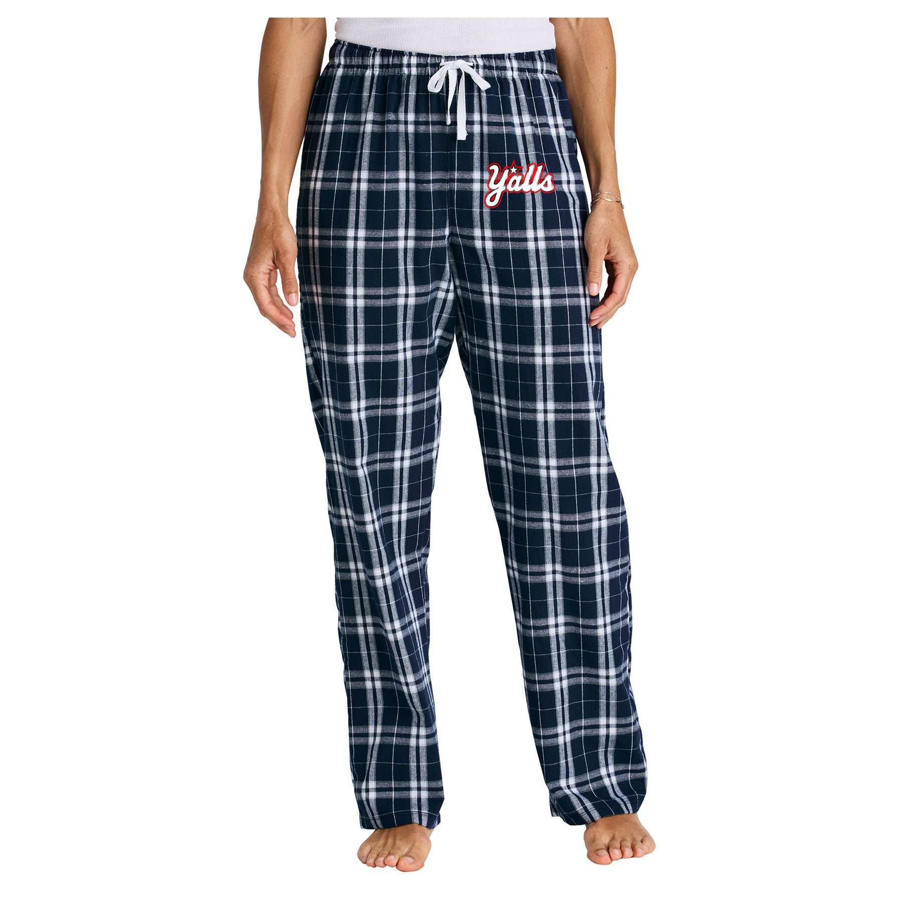 Y'ALLS LOGO FLANNEL PLAID PANT