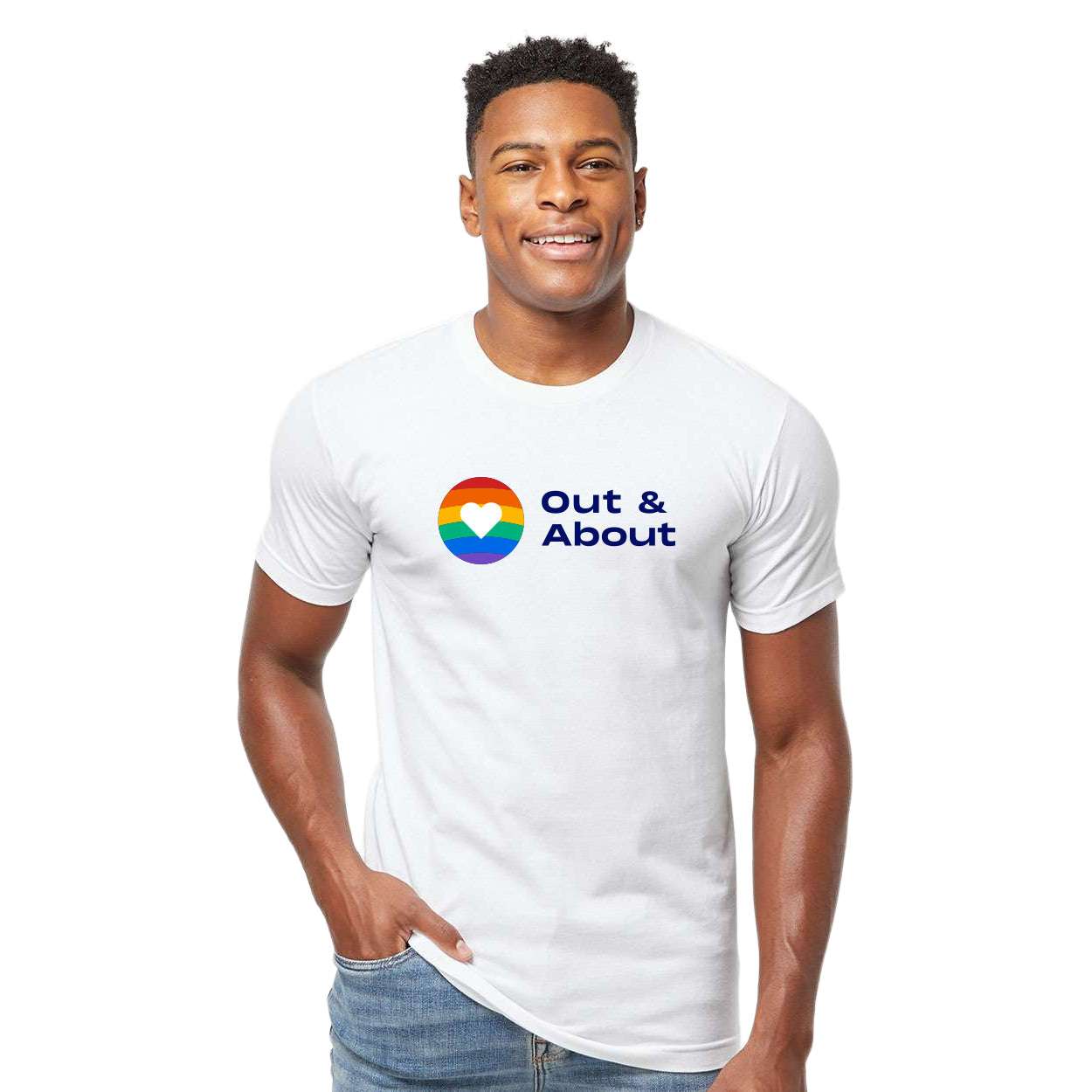 OUT AND ABOUT LOGO CLASSIC T-SHIRT