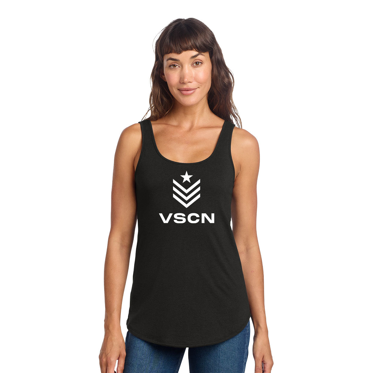 VSCN LOGO WOMENÕS PERFECT TRI RELAXED TANK