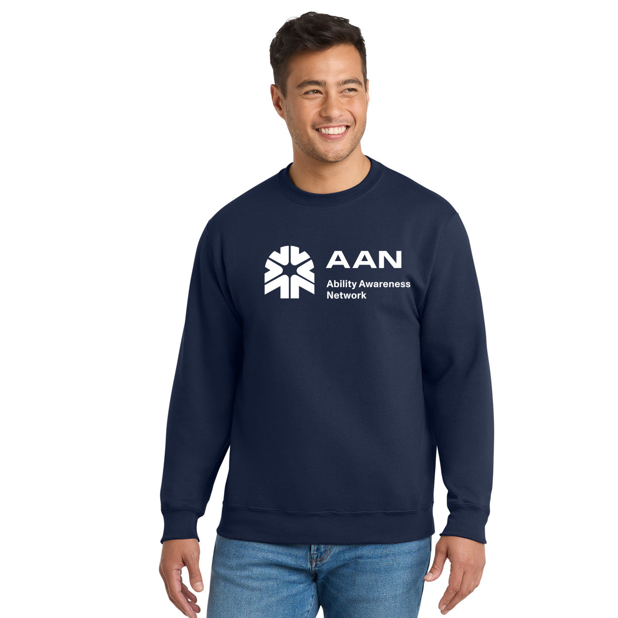 AAN LOGO ESSENTIAL FLEECE CREWNECK SWEATSHIRT
