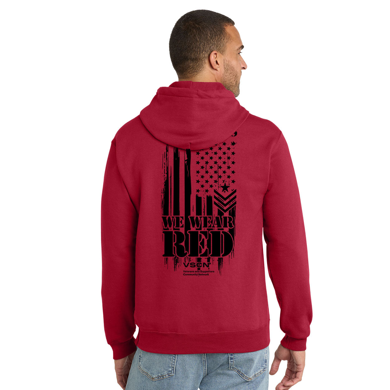 VSCN LOGO ESSENTIAL FLEECE PULLOVER HOODED SWEATSHIRT