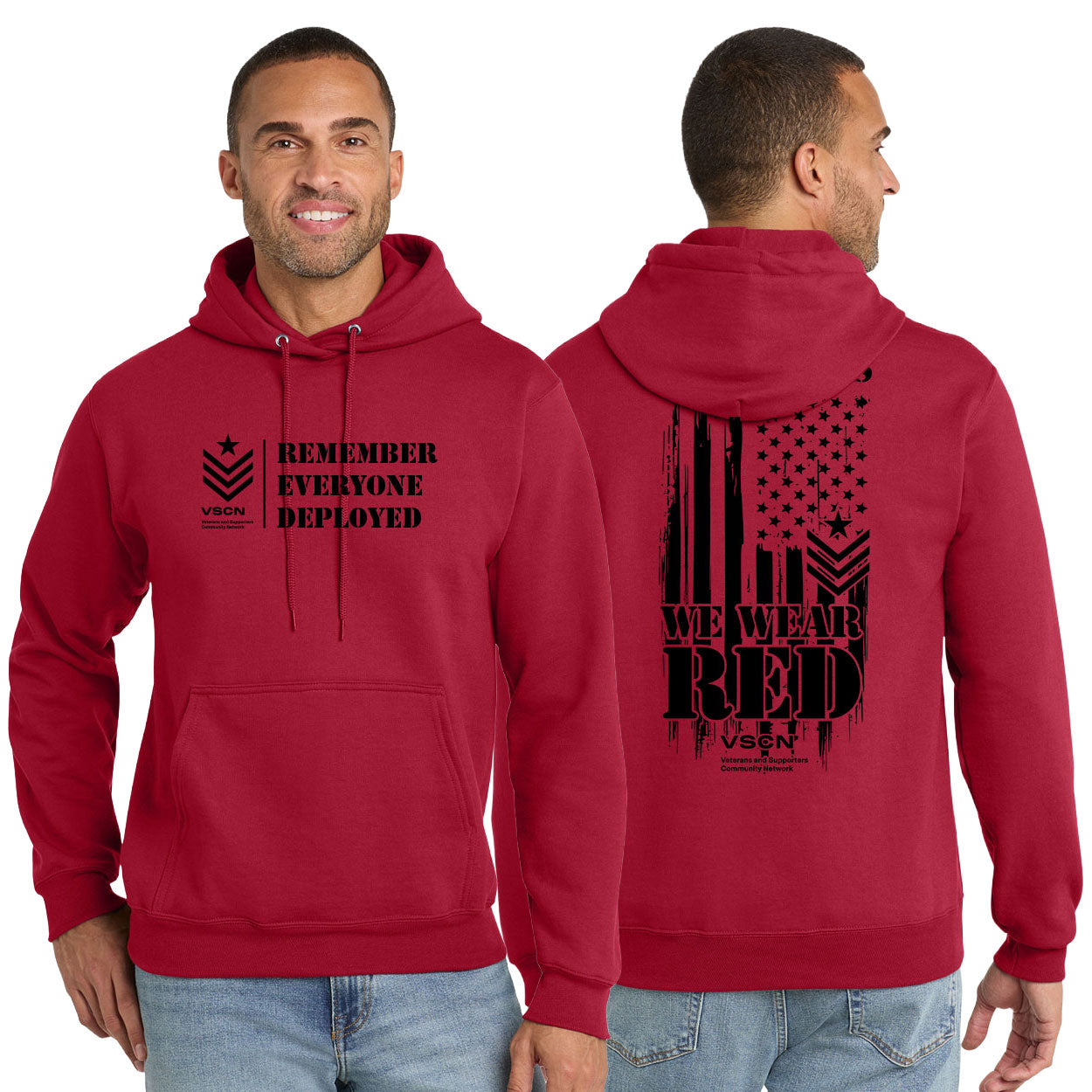 VSCN LOGO ESSENTIAL FLEECE PULLOVER HOODED SWEATSHIRT