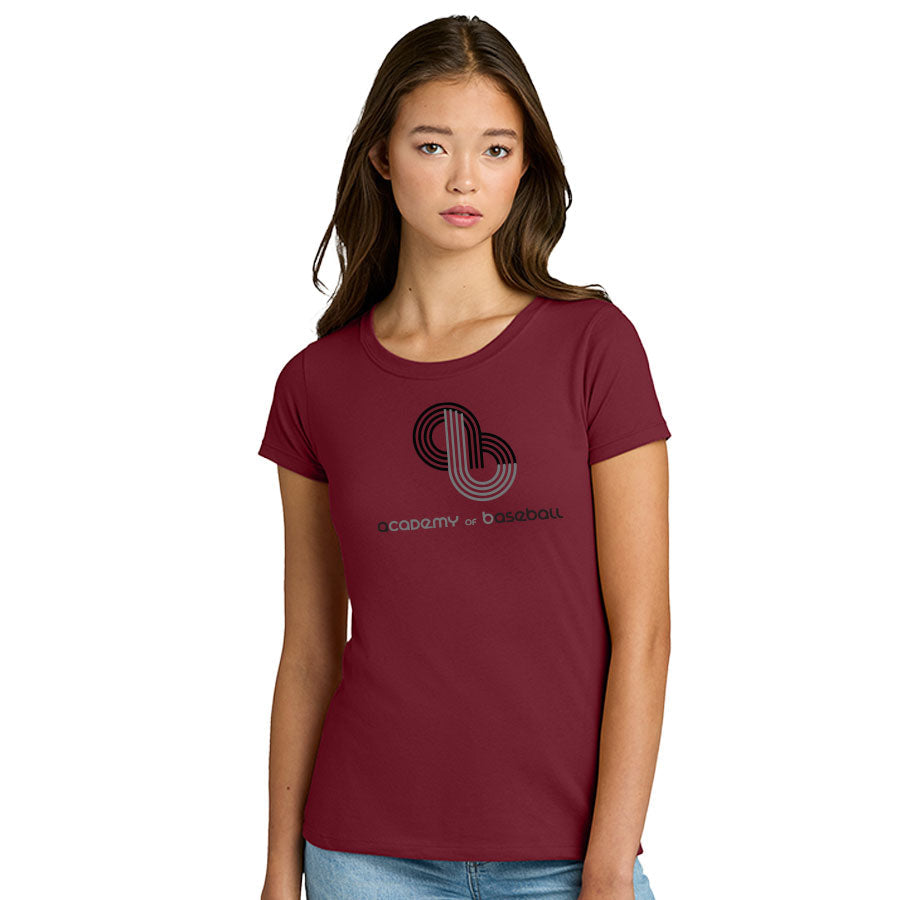 ACADEMY OF BASEBALL LOGO WOMENÕS IDEAL TEE