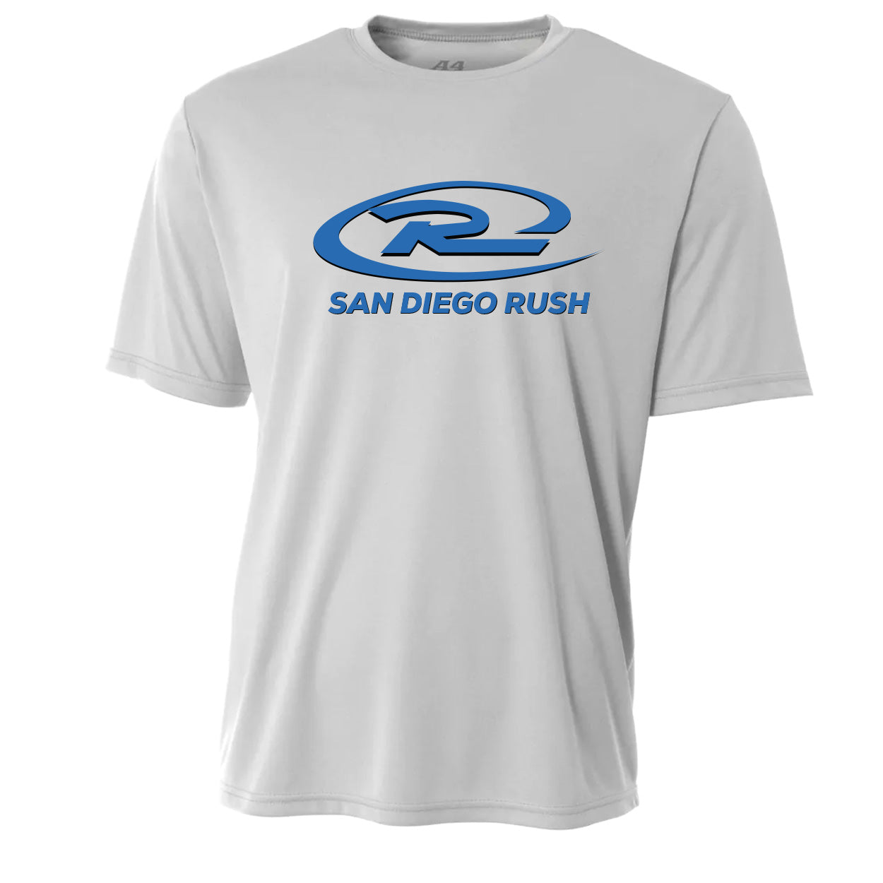 SAN DIEGO RUSH LOGO PERFORMANCE SHORT SLEEVE TEE - UNISEX ADULT & YOUTH