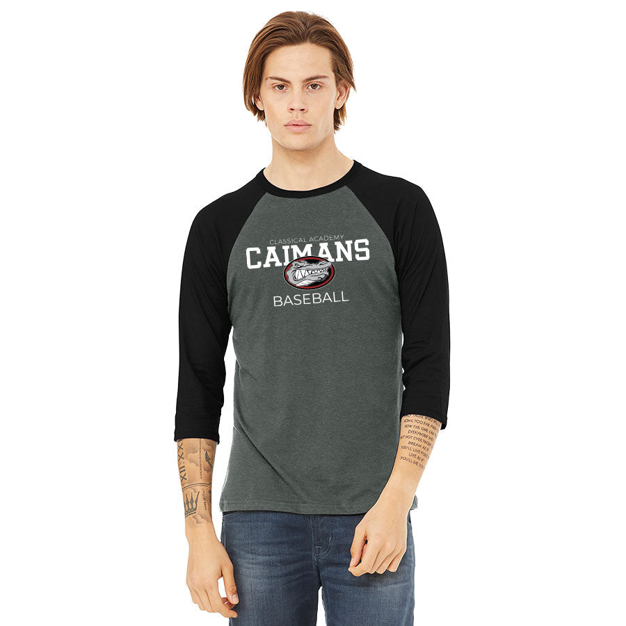 CLASSICAL ACADEMY BASEBALL PRIMARY UNISEX 3/4-SLEEVE BASEBALL TEE