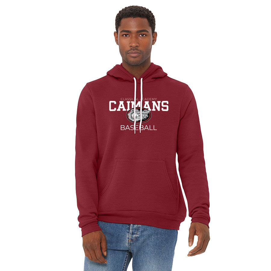CLASSICAL ACADEMY BASEBALL PRIMARY SPONGE FLEECE PULLOVER HOODIE