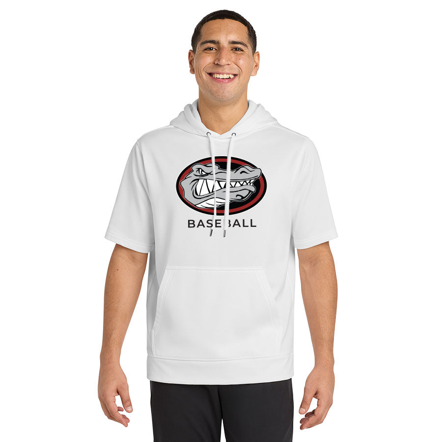 CLASSICAL ACADEMY BASEBALL SECONDARY PERFORMANCE FLEECE SHORT SLEEVE HOODED PULLOVER