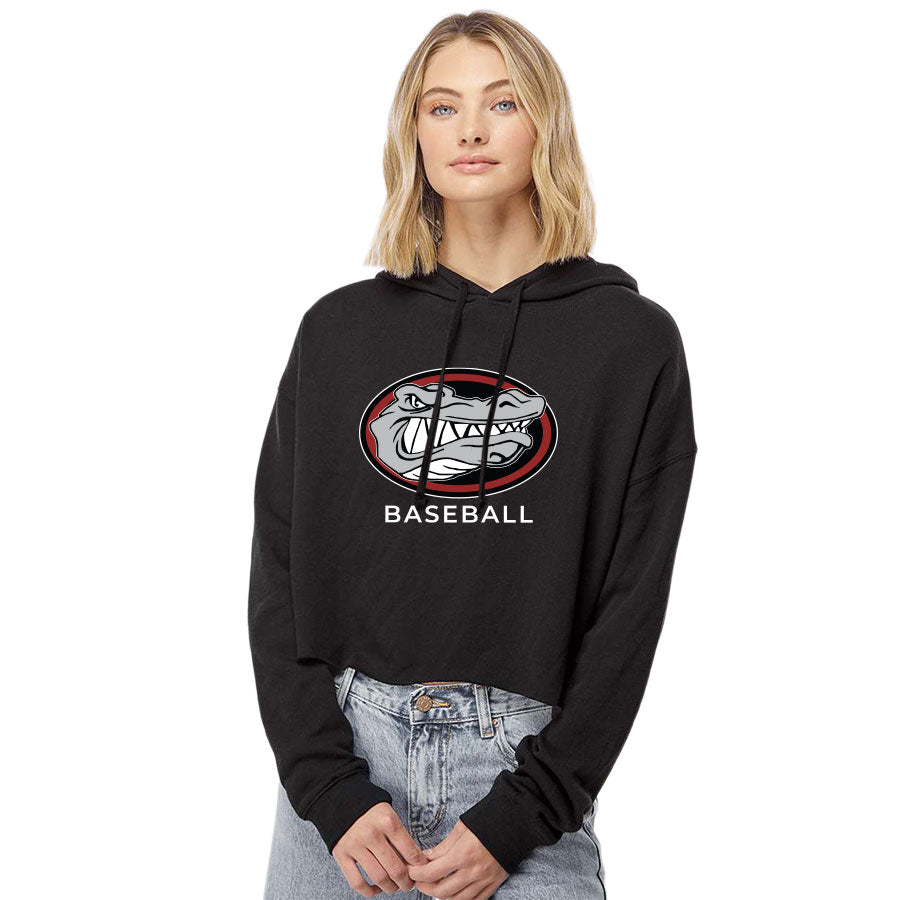 CLASSICAL ACADEMY BASEBALL SECONDARY DISTRESSED - INDEPENDENT TRADING CO. CROP HOODED PULLOVER