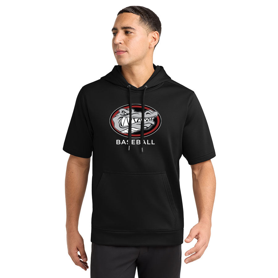 CLASSICAL ACADEMY BASEBALL SECONDARY PERFORMANCE FLEECE SHORT SLEEVE HOODED PULLOVER