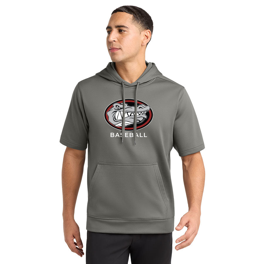 CLASSICAL ACADEMY BASEBALL SECONDARY PERFORMANCE FLEECE SHORT SLEEVE HOODED PULLOVER