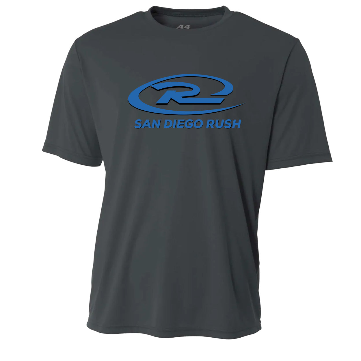 SAN DIEGO RUSH LOGO PERFORMANCE SHORT SLEEVE TEE - UNISEX ADULT & YOUTH