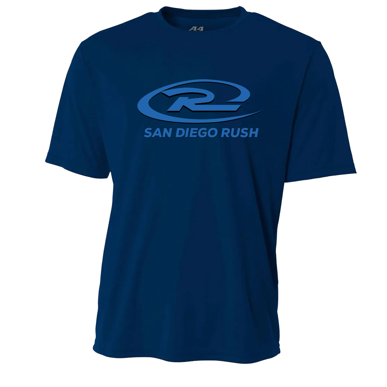 SAN DIEGO RUSH LOGO PERFORMANCE SHORT SLEEVE TEE - UNISEX ADULT & YOUTH