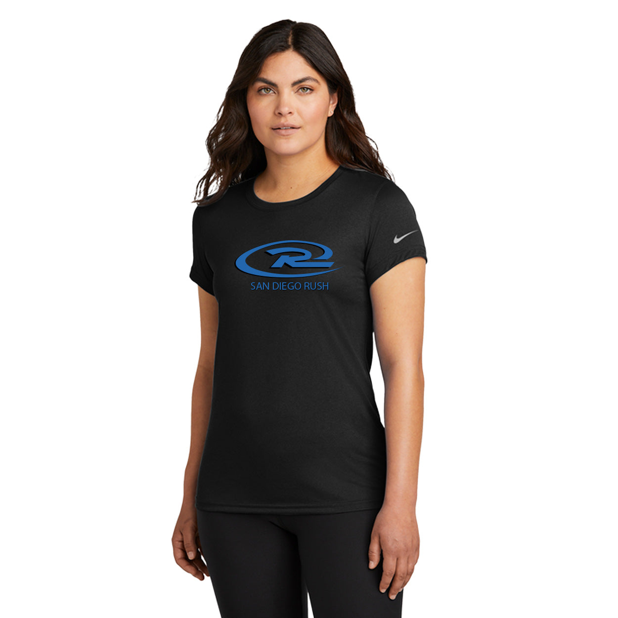 SAN DIEGO RUSH LOGO NIKE LADIES SWOOSH SLEEVE RLEGEND TEE