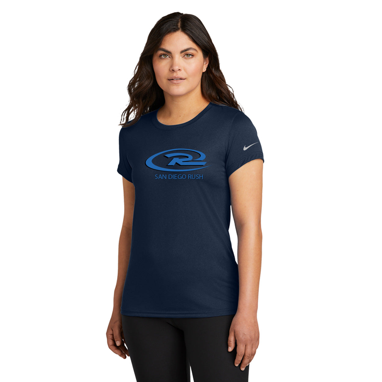 SAN DIEGO RUSH LOGO NIKE LADIES SWOOSH SLEEVE RLEGEND TEE