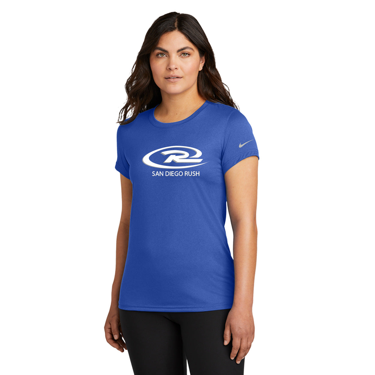 SAN DIEGO RUSH LOGO NIKE LADIES SWOOSH SLEEVE RLEGEND TEE