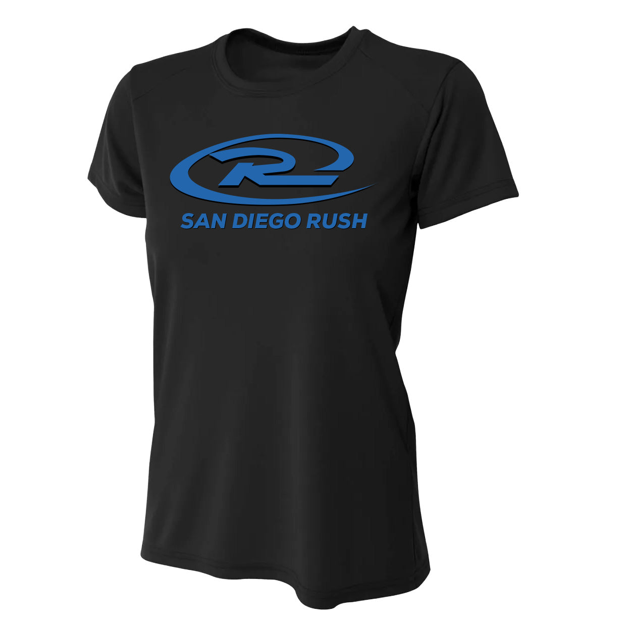 SAN DIEGO RUSH LOGO PERFORMANCE SHORT SLEEVE TEE - LADIES