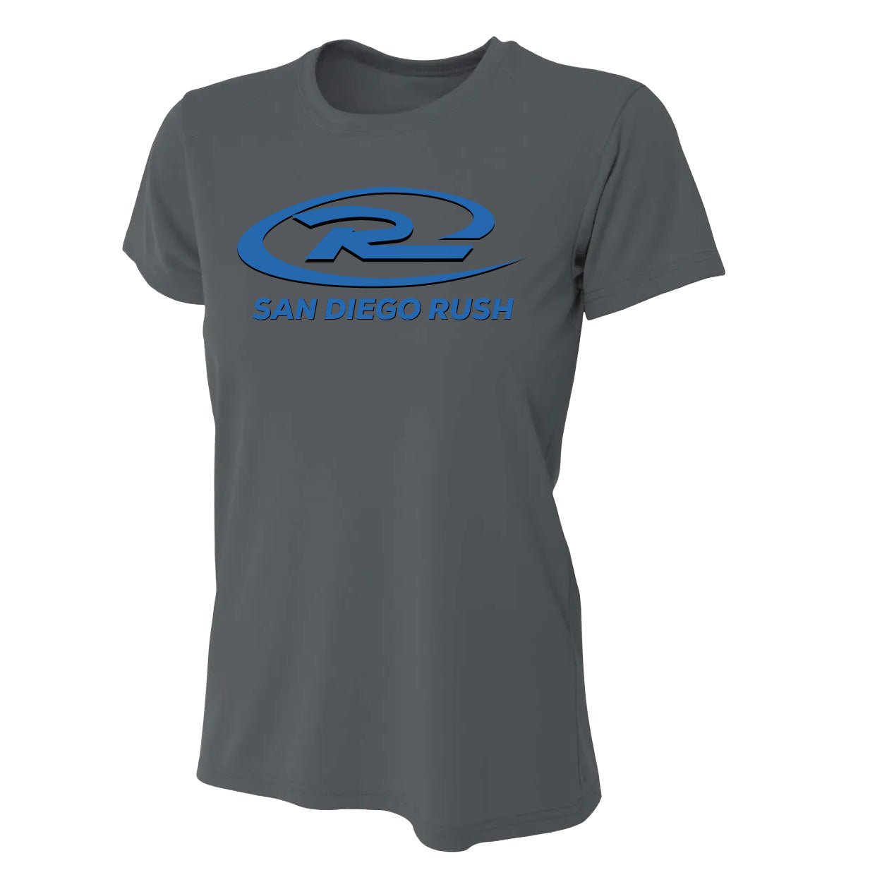 SAN DIEGO RUSH LOGO PERFORMANCE SHORT SLEEVE TEE - LADIES