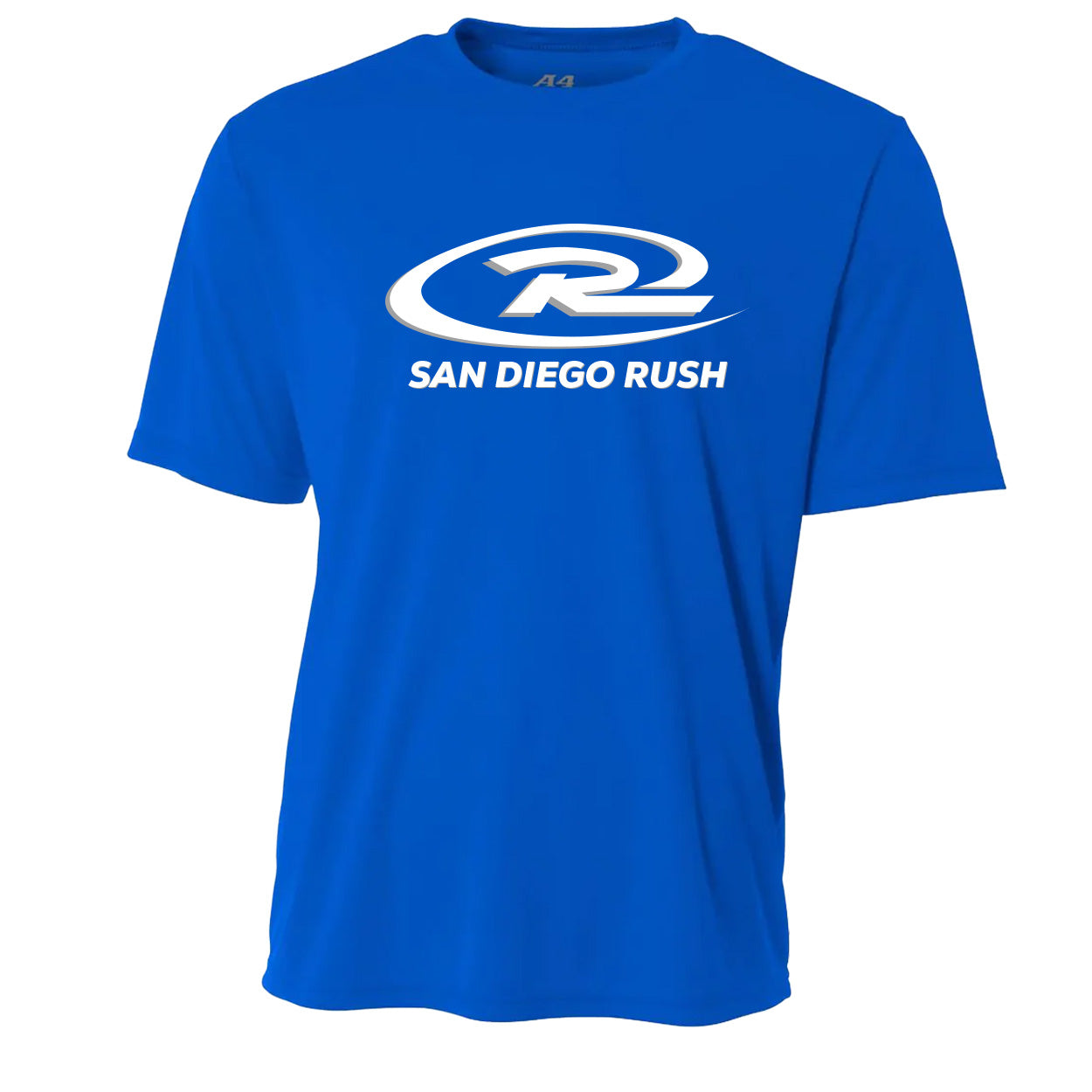 SAN DIEGO RUSH LOGO PERFORMANCE SHORT SLEEVE TEE - UNISEX ADULT & YOUTH