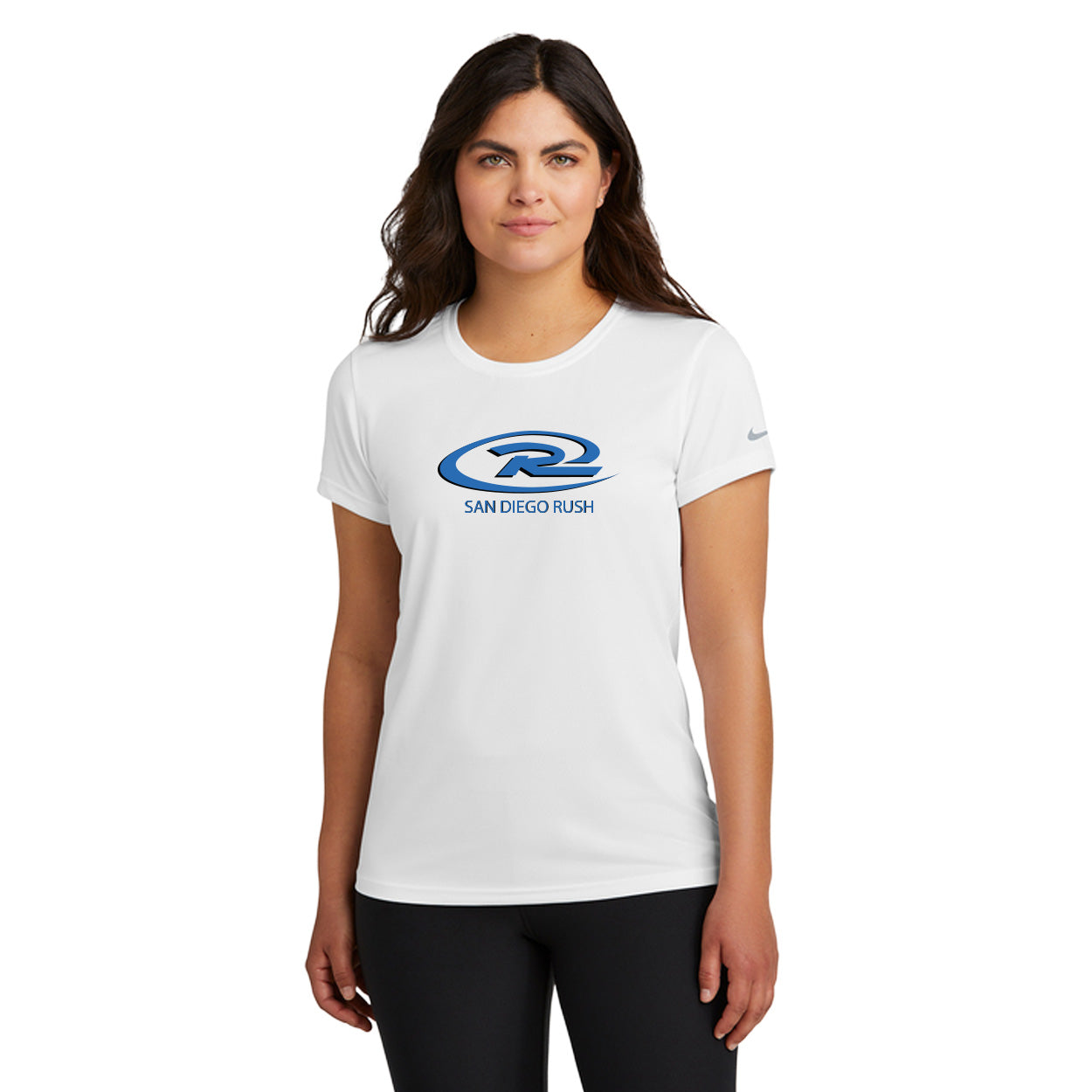 SAN DIEGO RUSH LOGO NIKE LADIES SWOOSH SLEEVE RLEGEND TEE