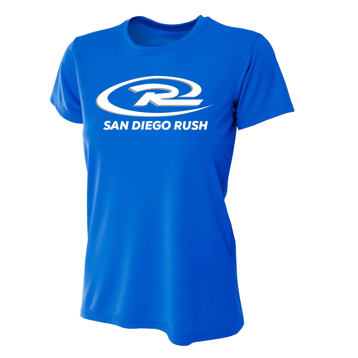 SAN DIEGO RUSH LOGO PERFORMANCE SHORT SLEEVE TEE - LADIES