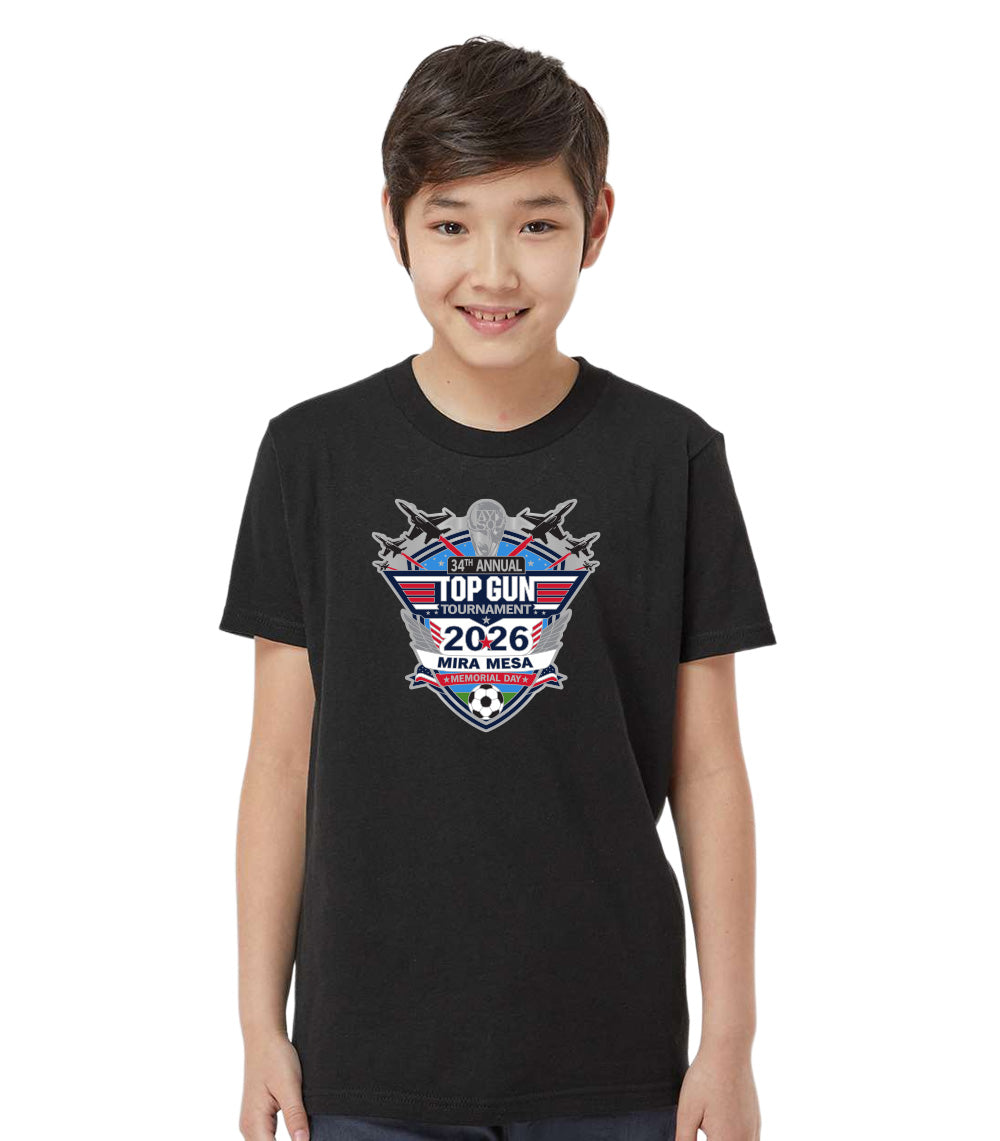 2026 MIRA MESA TOP GUN TOURNAMENT LOGO T-SHIRT