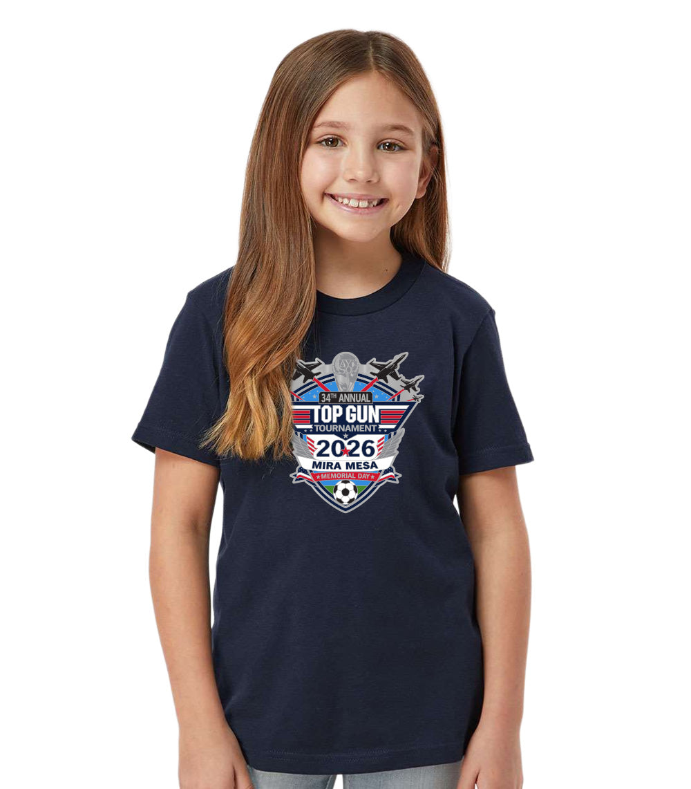 2026 MIRA MESA TOP GUN TOURNAMENT LOGO T-SHIRT
