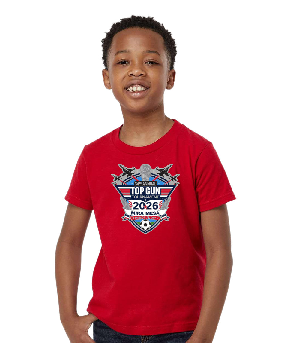 2026 MIRA MESA TOP GUN TOURNAMENT LOGO T-SHIRT