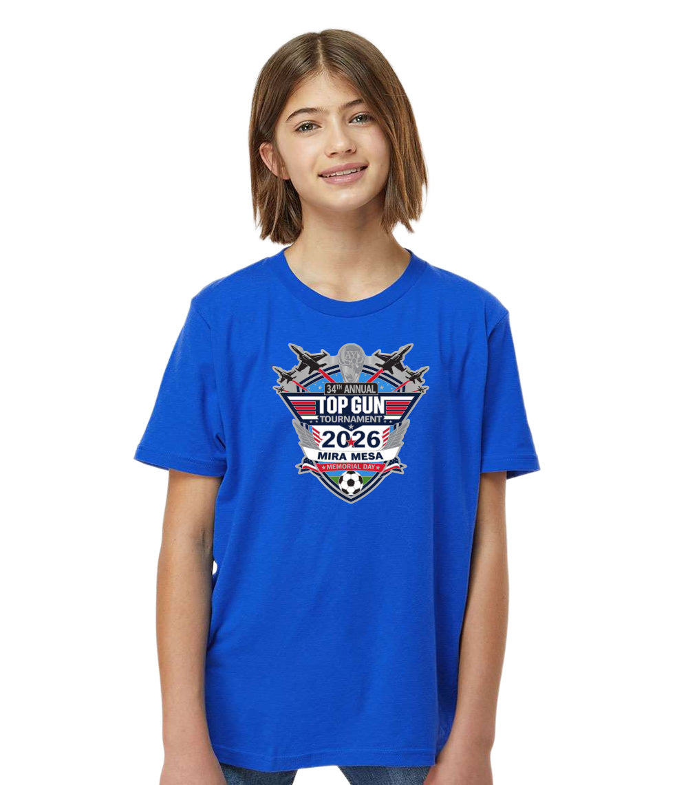2026 MIRA MESA TOP GUN TOURNAMENT LOGO T-SHIRT