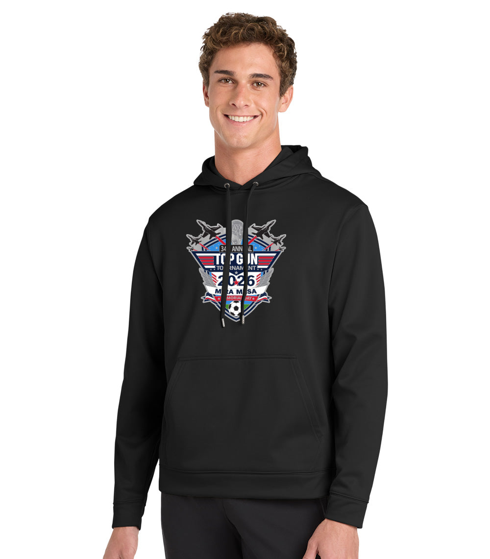 2026 MIRA MESA TOP GUN TOURNAMENT LOGO PERFORMANCE HOODED SWEATSHIRT