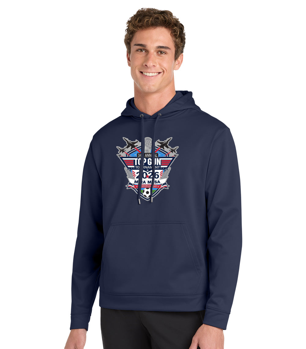 2026 MIRA MESA TOP GUN TOURNAMENT LOGO PERFORMANCE HOODED SWEATSHIRT