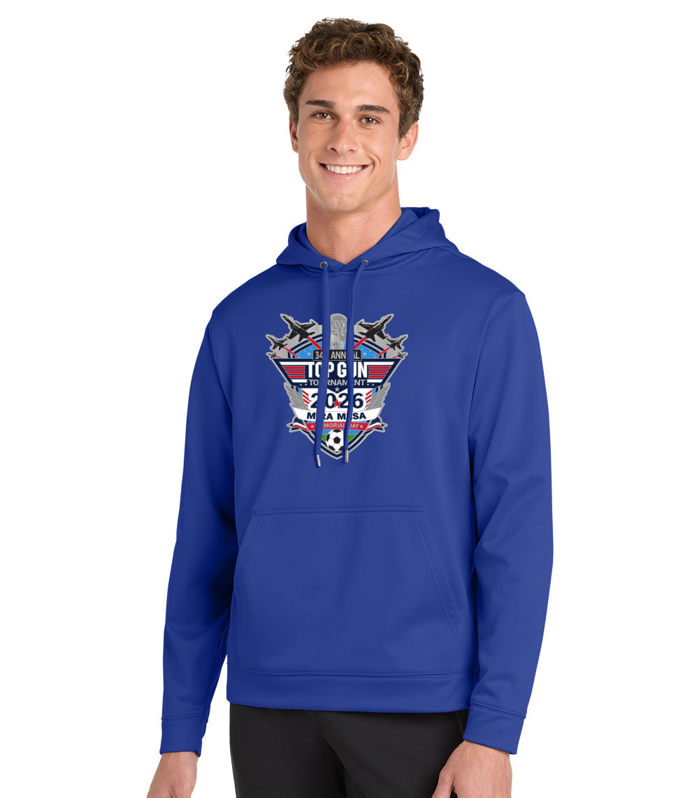 2026 MIRA MESA TOP GUN TOURNAMENT LOGO PERFORMANCE HOODED SWEATSHIRT