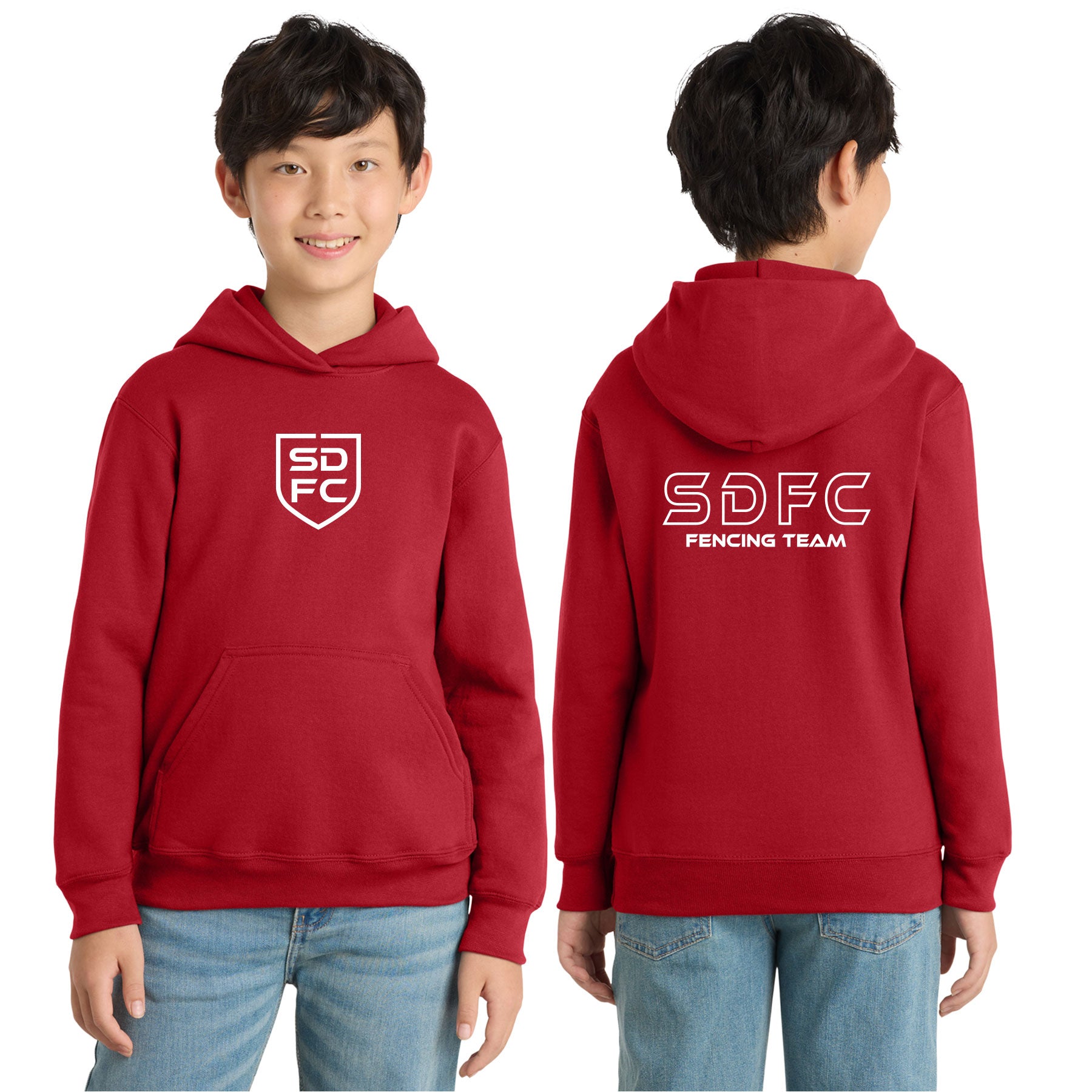 SD FENCING LOGO HOODED SWEATSHIRT