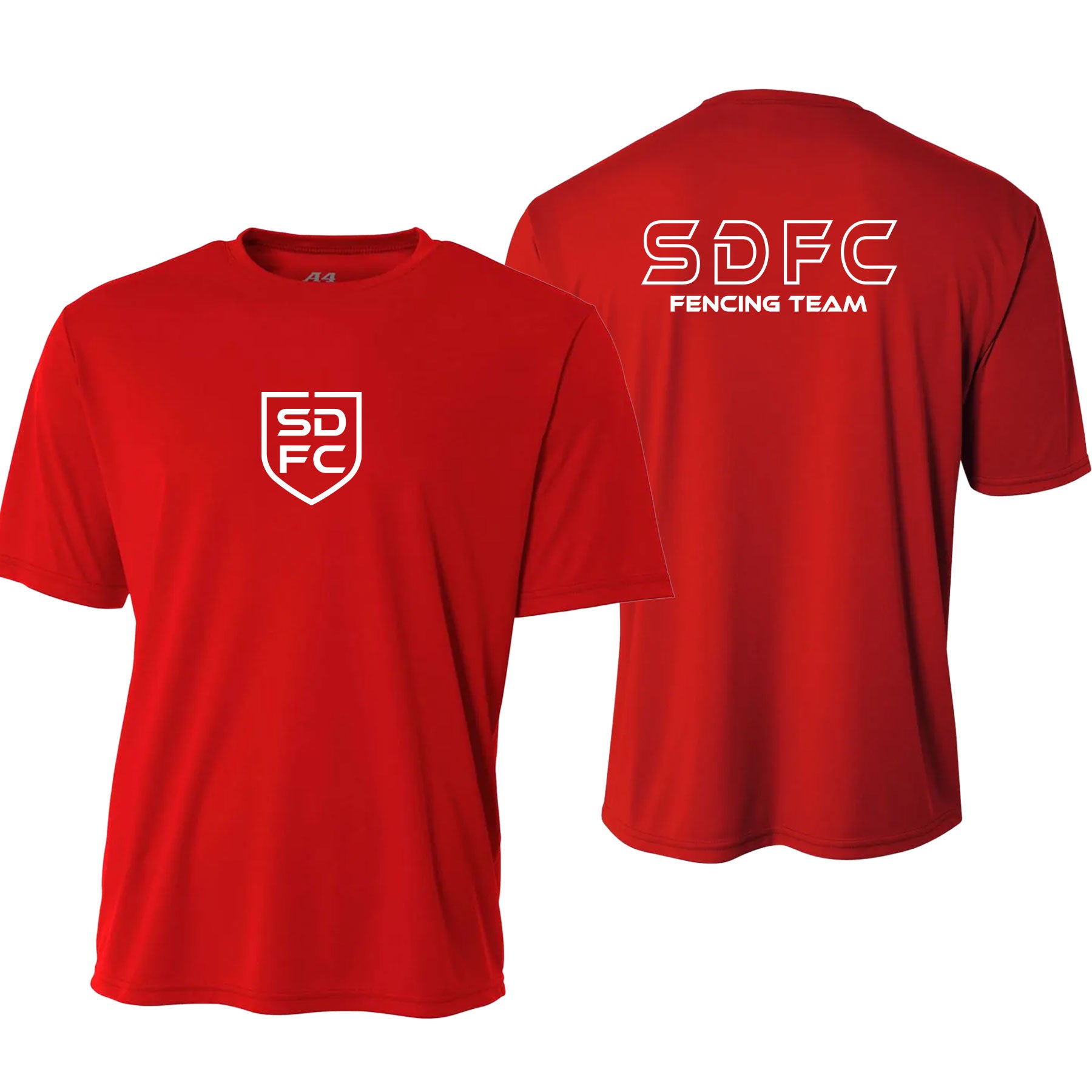 SD FENCING LOGO PERFORMANCE SHORT SLEEVE TEE