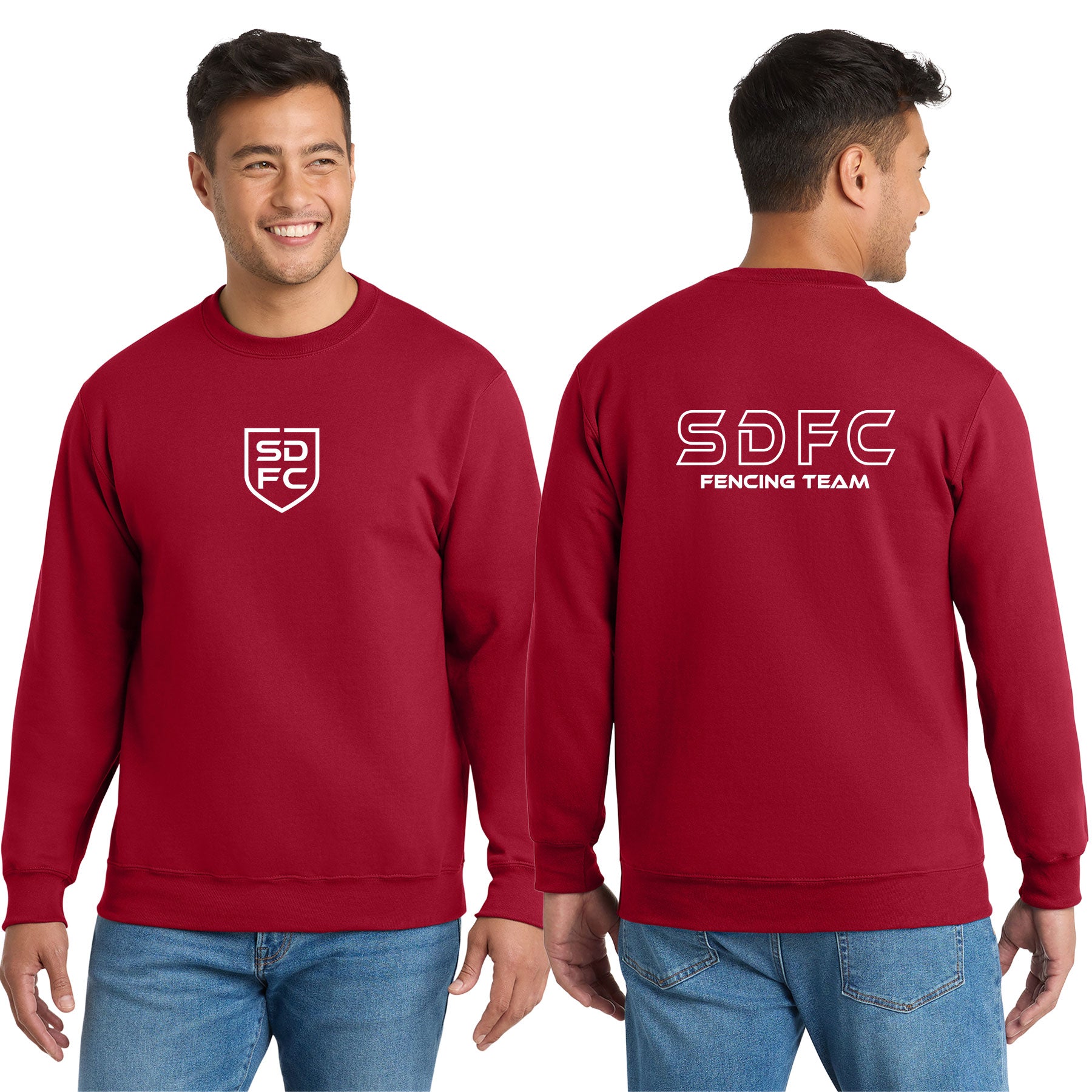 SD FENCING LOGO ESSENTIAL FLEECE CREWNECK SWEATSHIRT