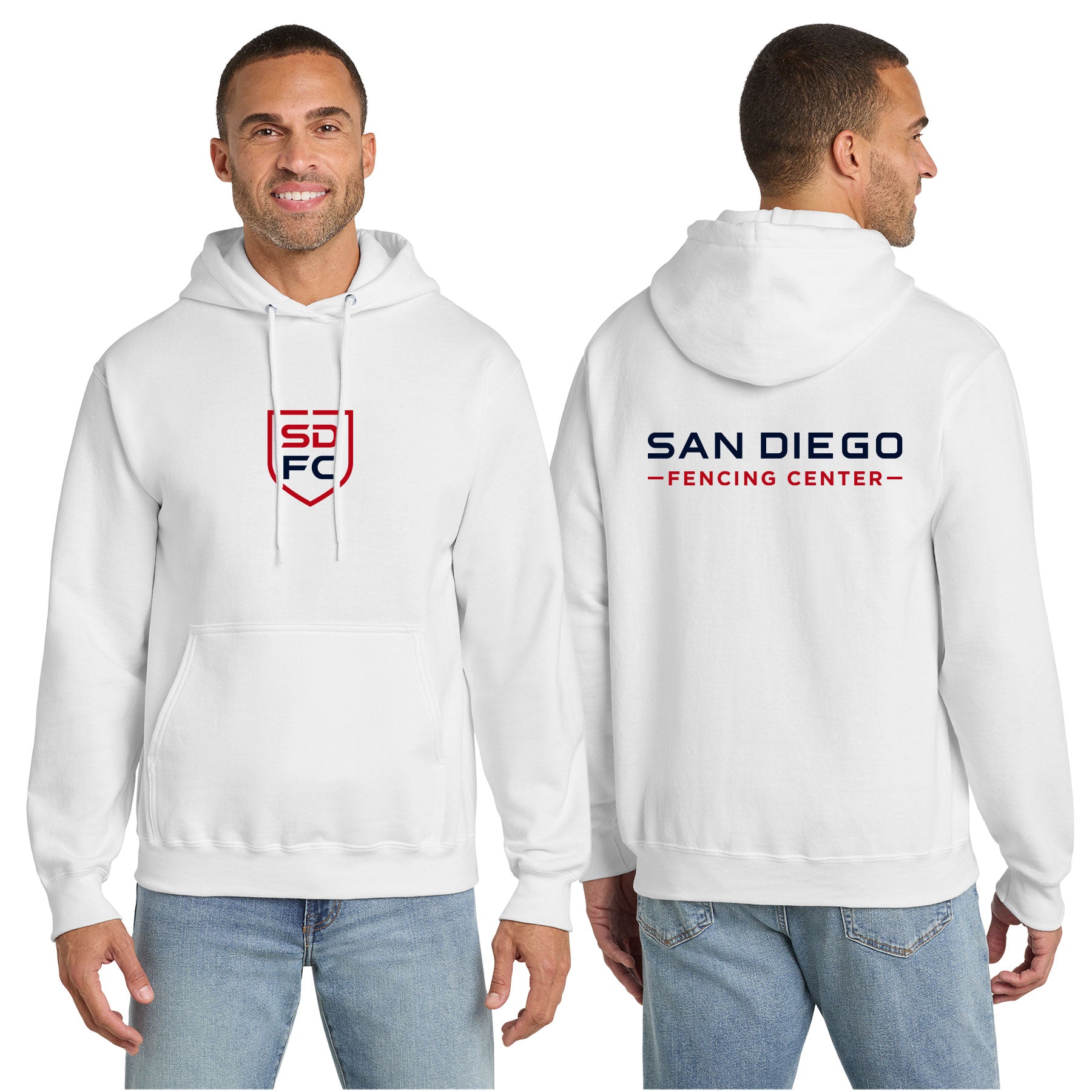 SD FENCING LOGO ESSENTIAL FLEECE PULLOVER HOODED SWEATSHIRT