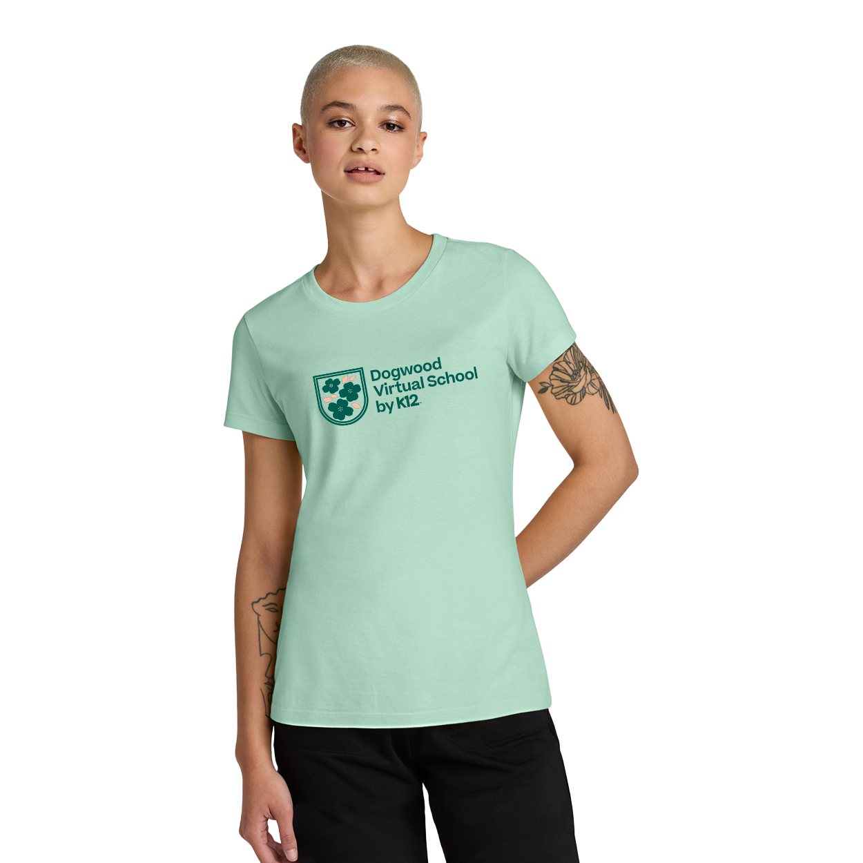 DOGWOOD LOGO WOMENÕS PERFECT WEIGHT TEE