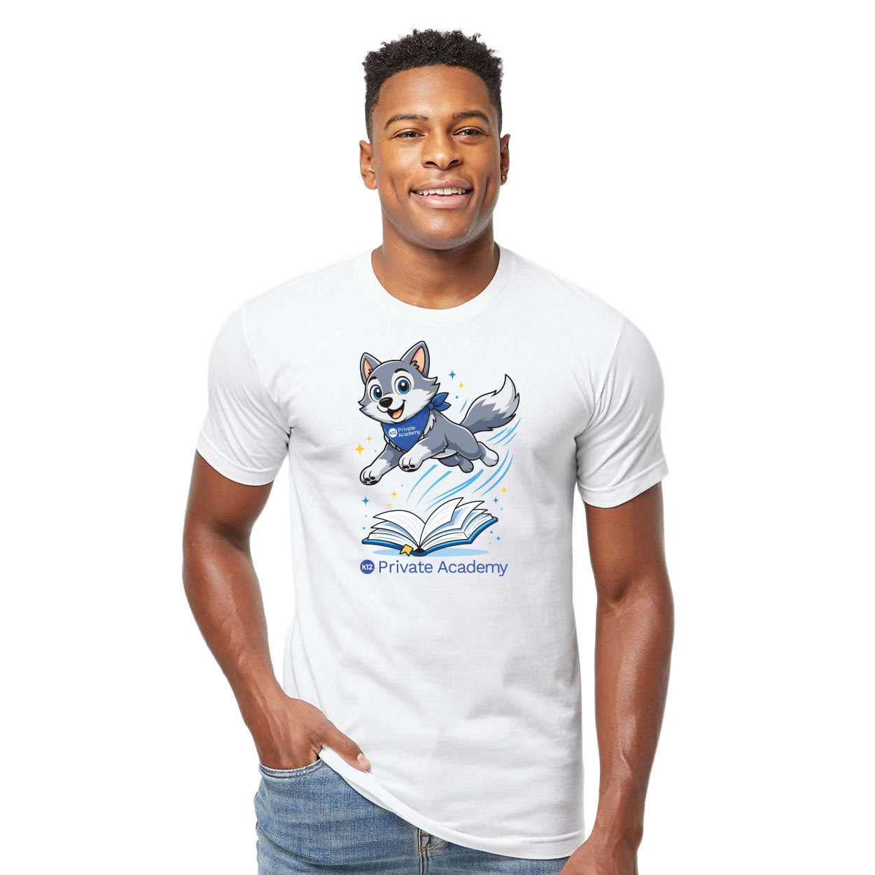 K12 PRIVATE ACADEMY WOLFIE HOPS CLASSIC T-SHIRT