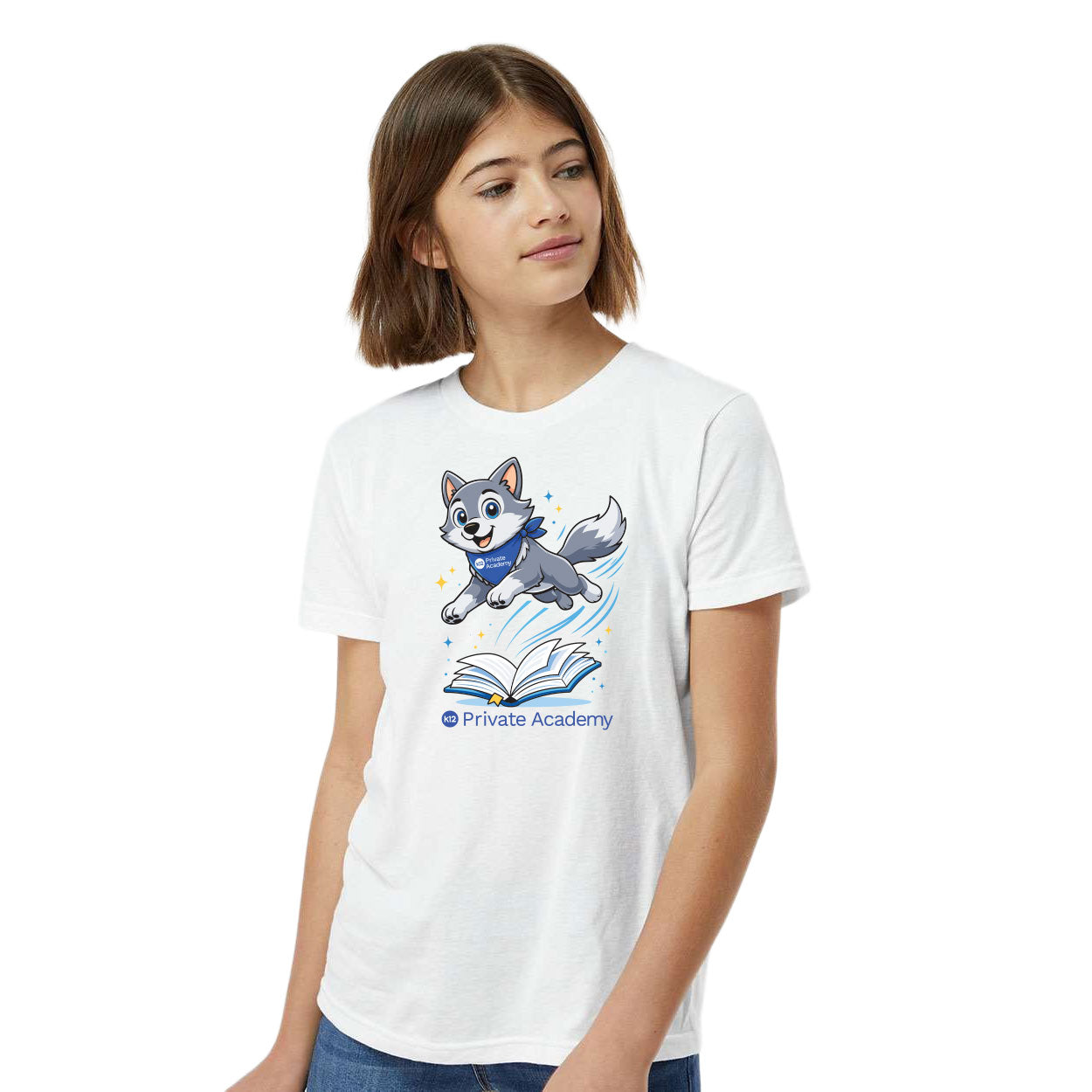 K12 PRIVATE ACADEMY WOLFIE HOPS T-SHIRT