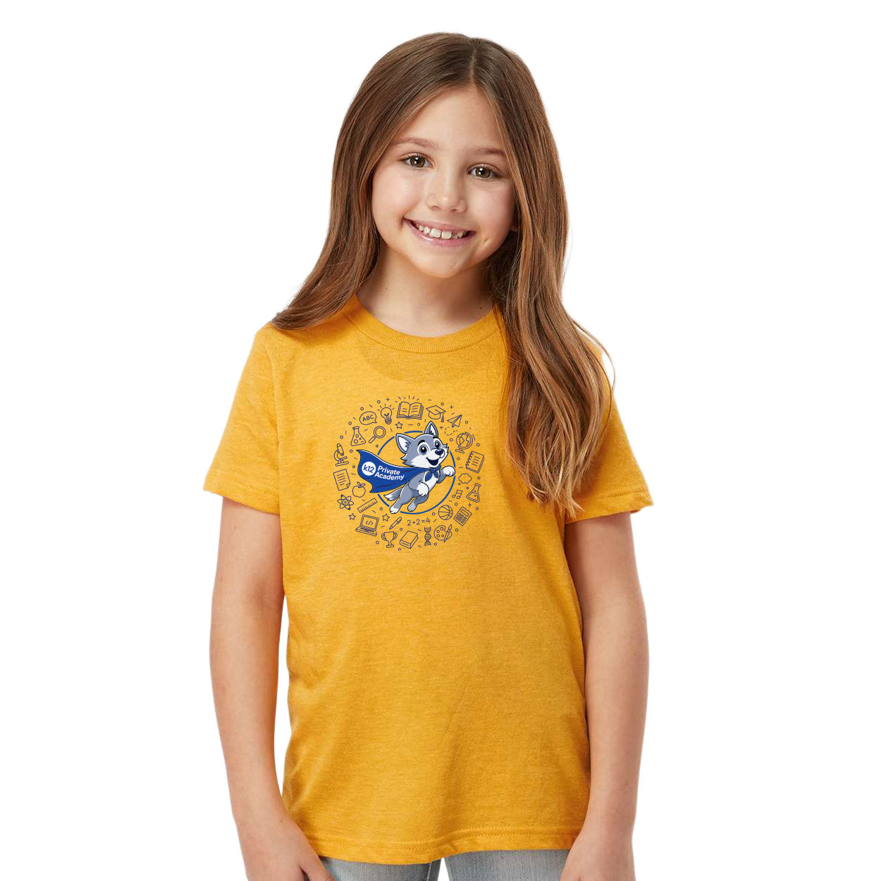 K12 PRIVATE ACADEMY WOLFIE ICONS T-SHIRT