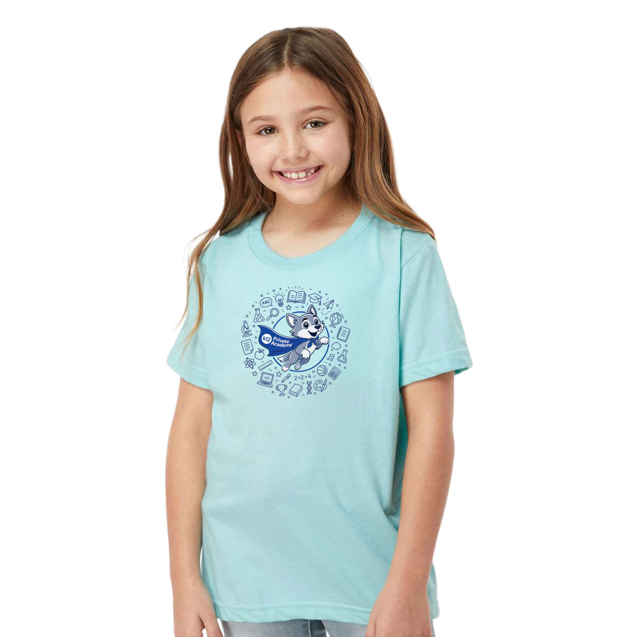 K12 PRIVATE ACADEMY WOLFIE ICONS T-SHIRT