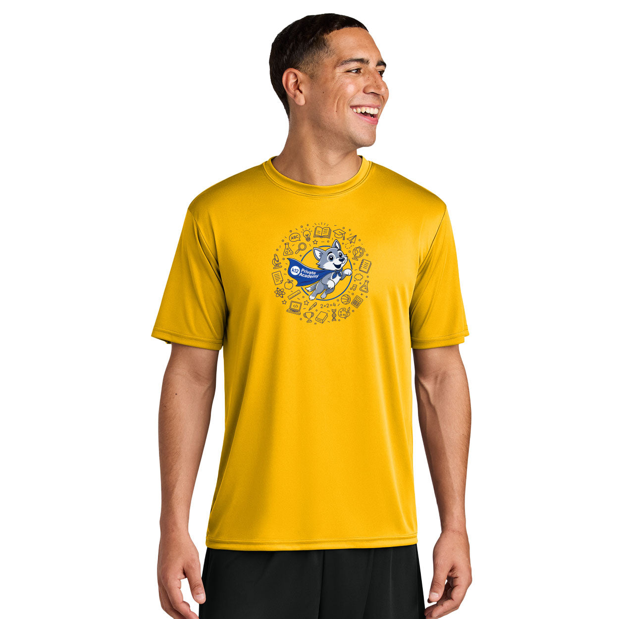 K12 PRIVATE ACADEMY WOLFIE ICONS PERFORMANCE SHORT SLEEVE TEE