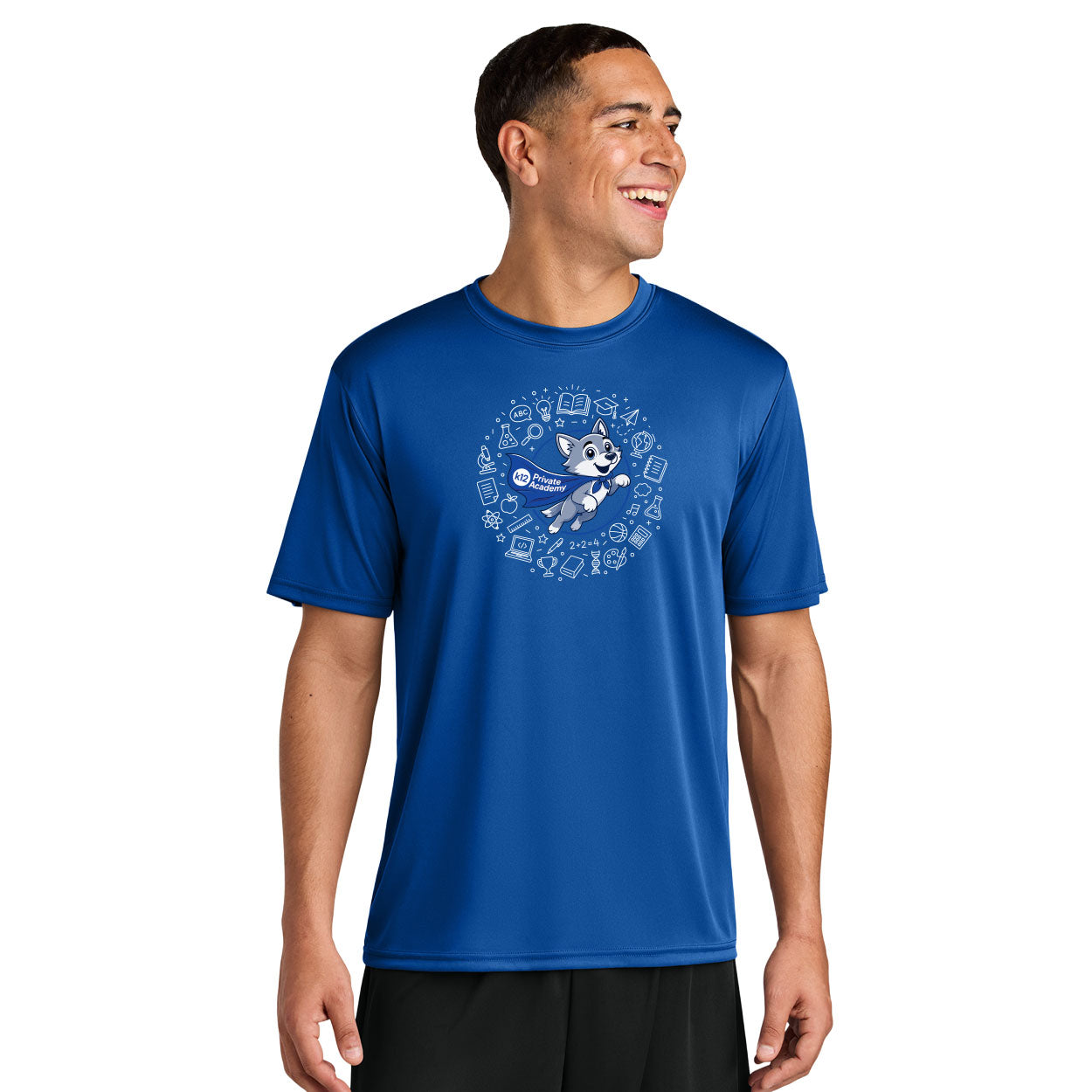 K12 PRIVATE ACADEMY WOLFIE ICONS PERFORMANCE SHORT SLEEVE TEE